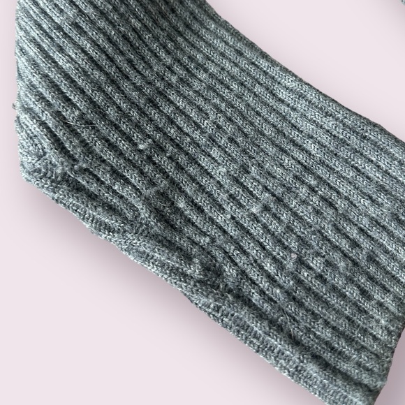 Women’s J. Crew Grey Wool Zip Front Long Sweater With Belt Size Medium - Picture 5 of 11